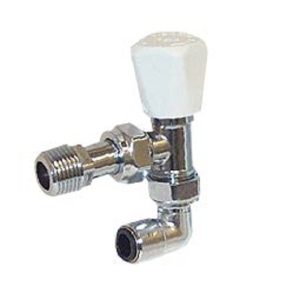 Pegler Yorkshire Mercia Push-Fit Lock Shield Manual Radiator Valve 10mm 663001