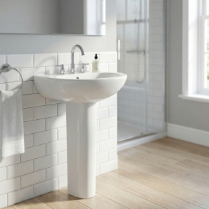 Basin To Go - 2 Taphole Basin & Full Pedestal