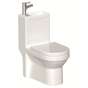 Vitellio 2-in-1 Close Coupled Toilet With Sink On Top - Tap & Waste Included