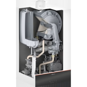 Viessmann Vitodens 100 W 26 KW Combi Boiler with Horizontal Flue, Adey Filter,  Control & Chemical Pack. VMN050HPK6
