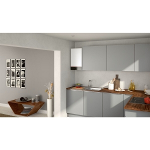 Viessmann Vitodens 100 W 26 KW Combi Boiler with Horizontal Flue, Adey Filter,  Control & Chemical Pack. VMN050HPK6